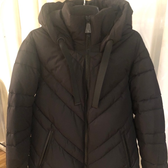 Black quilted winter coat - Picture 4 of 6